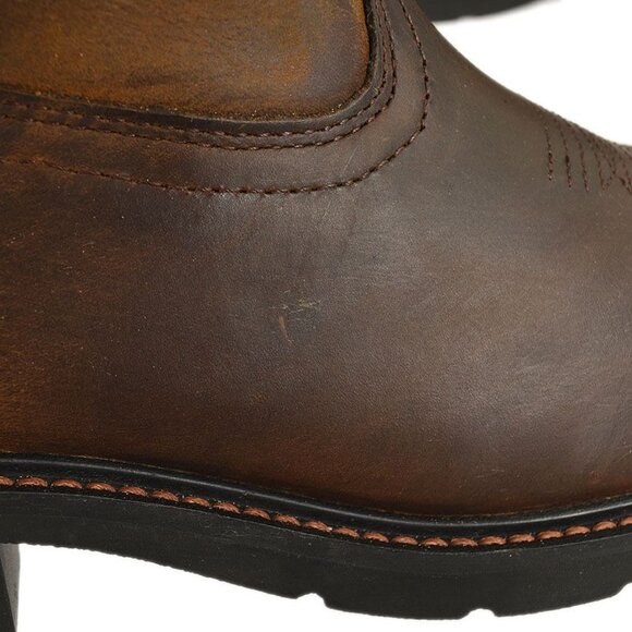 Ariat Womens Brown Fatbaby Steel Toe Leather Work Boots Size 9 B - Picture 5 of 7